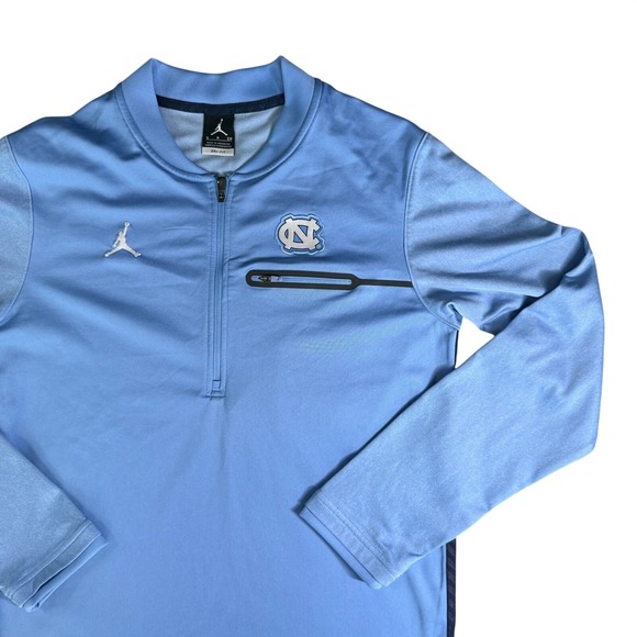 Jordan Other - Jordan UNC Tar Heels Dri-FIT Quarter Zip Pullover Blue Mens Small 866565-448